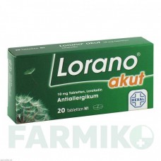 ЛОРАНО (LORANO) таблетки 20 шт - Лоратадин HEXAL