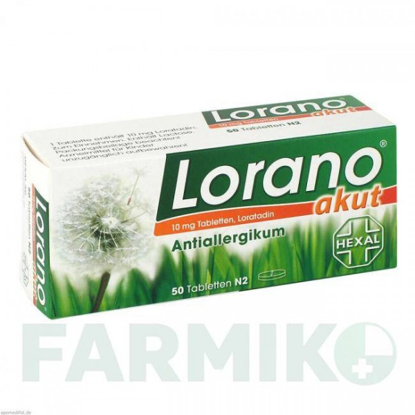 ЛОРАНО (LORANO) таблетки 50 шт - Лоратадин HEXAL