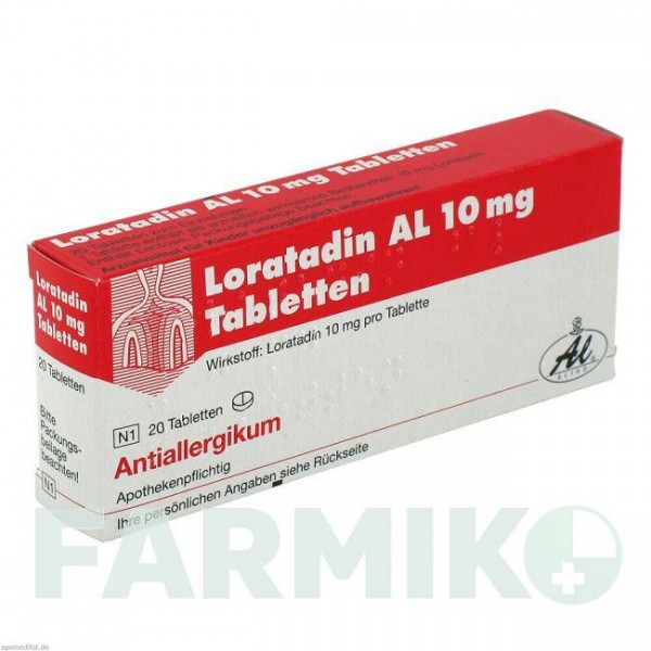 ЛОРАТАДИН (LORATADIN) 10 мг таблетки 20 шт - Лоратадин ALIUD PHARMA