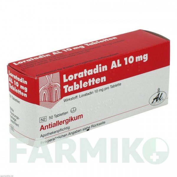 ЛОРАТАДИН (LORATADIN) 10 мг таблетки 50 шт - Лоратадин ALIUD PHARMA