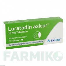 ЛОРАТАДИН (LORATADIN) 10 мг таблетки 20 шт - Лоратадин AXICORP PHARMA