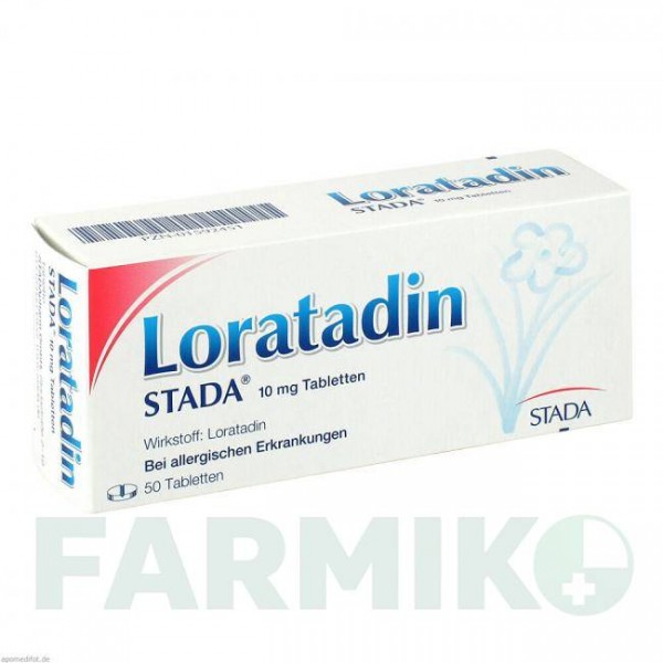 ЛОРАТАДИН (LORATADIN) 10 мг таблетки 50 шт - Лоратадин STADA