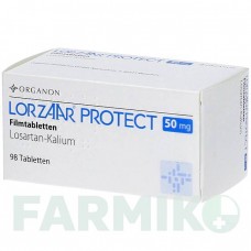 ЛОРЗААР (LORZAAR) 50 мг таблетки 98 шт - Лозартан ORGANON