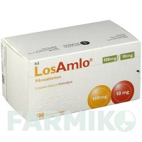 ЛОЗАМЛО (LOSAMLO) 100 мг/10 мг таблетки 100 шт - Лозартан, Амлодипін APONTIS PHARMA