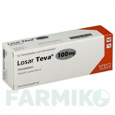 ЛОСАР (LOSAR) 100 мг таблетки 56 шт - Лозартан TEVA
