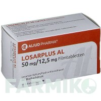 ЛОСАРПЛЮС (LOSARPLUS) 50 мг/12,5 мг таблетки 98 шт - Лозартан, Гидрохлоротиазид ALIUD PHARMA