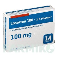 ЛОЗАРТАН (LOSARTAN) 100 таблетки 28 шт - Лозартан 1 A PHARMA
