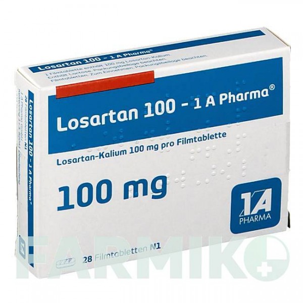 ЛОЗАРТАН (LOSARTAN) 100 таблетки 28 шт - Лозартан 1 A PHARMA