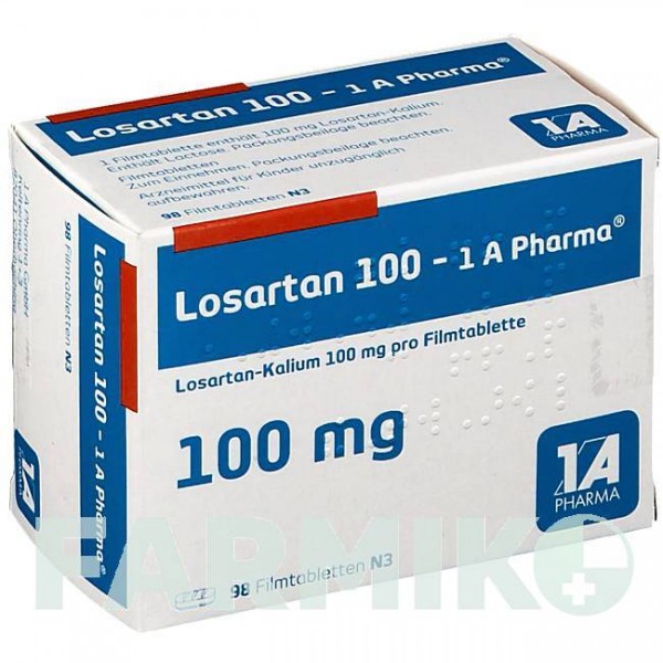 ЛОЗАРТАН (LOSARTAN) 100 таблетки 98 шт - Лозартан 1 A PHARMA