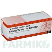 ЛОЗАРТАН (LOSARTAN) 100/25 мг таблетки 98 шт - Лозартан, Гидрохлоротиазид ABZ PHARMA