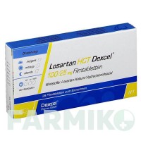 ЛОЗАРТАН (LOSARTAN) 100/25 мг таблетки 28 шт - Лозартан, Гидрохлоротиазид DEXCEL PHARMA