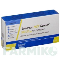 ЛОЗАРТАН (LOSARTAN) 100/25 мг таблетки 56 шт - Лозартан, Гидрохлоротиазид DEXCEL PHARMA