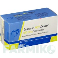 ЛОЗАРТАН (LOSARTAN) 100/25 мг таблетки 98 шт - Лозартан, Гидрохлоротиазид DEXCEL PHARMA
