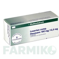 ЛОЗАРТАН (LOSARTAN) 100 мг/12,5 мг таблетки 56 шт - Лозартан, Гідрохлоротіазид HEUMANN PHARMA
