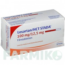 ЛОЗАРТАН (LOSARTAN) 100 мг/12,5 мг таблетки 98 шт - Лозартан, Гидрохлоротиазид STADAPHARM
