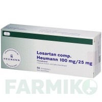 ЛОЗАРТАН (LOSARTAN) 100 мг/25 мг таблетки 56 шт - Лозартан, Гідрохлоротіазид HEUMANN PHARMA