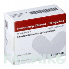 ЛОЗАРТАН (LOSARTAN) 100 мг/25 мг таблетки 56 шт - Лозартан, Гидрохлоротиазид MEDICAL VALLEY INVEST