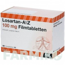 ЛОЗАРТАН (LOSARTAN) 100 мг таблетки 98 шт - Лозартан ABZ PHARMA