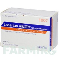 ЛОЗАРТАН (LOSARTAN) 100 мг таблетки 98 шт - Лозартан ARISTO PHARMA