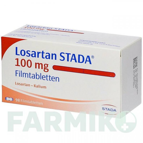 ЛОЗАРТАН (LOSARTAN) 100 мг таблетки 98 шт - Лозартан STADAPHARM