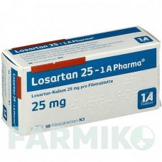 ЛОЗАРТАН (LOSARTAN) 25 таблетки 28 шт - Лозартан 1 A PHARMA