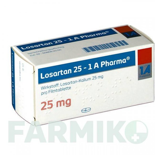 ЛОЗАРТАН (LOSARTAN) 25 таблетки 56 шт - Лозартан 1 A PHARMA