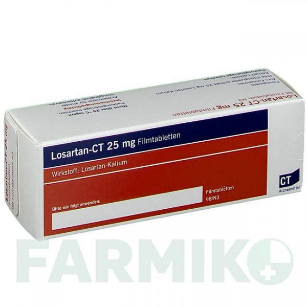 ЛОЗАРТАН (LOSARTAN) 25 мг таблетки 98 шт - Лозартан ABZ PHARMA