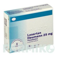 ЛОЗАРТАН (LOSARTAN) 25 мг таблетки 28 шт - Лозартан HEUMANN PHARMA