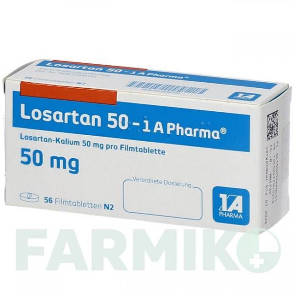 ЛОЗАРТАН (LOSARTAN) 50 таблетки 56 шт - Лозартан 1 A PHARMA