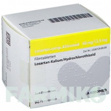 ЛОЗАРТАН (LOSARTAN) 50 мг/12,5 мг таблетки 98 шт - Лозартан, Гидрохлоротиазид MEDICAL VALLEY INVEST