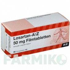 ЛОЗАРТАН (LOSARTAN) 50 мг таблетки 98 шт - Лозартан ABZ PHARMA