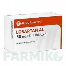 ЛОЗАРТАН (LOSARTAN) 50 мг таблетки 98 шт - Лозартан ALIUD PHARMA