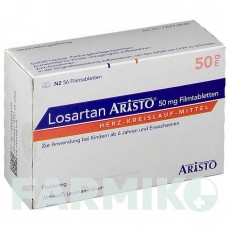 ЛОЗАРТАН (LOSARTAN) 50 мг таблетки 56 шт - Лозартан ARISTO PHARMA