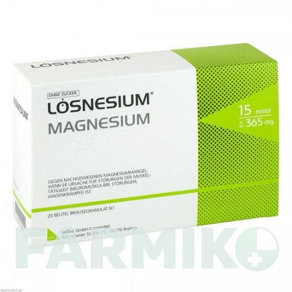 ЛЁСНЕЗИУМ (LoSNESIUM) гранулы 20 шт - Магния соли MIBE