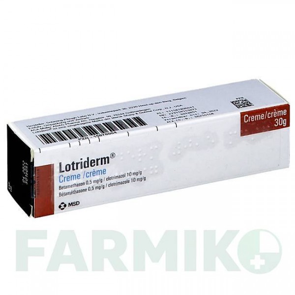 ЛОТРИДЕРМ (LOTRIDERM) крем 30 г - Імідазол-триазол, Кортикостероїд ACA MULLER-ADAG PHARMA