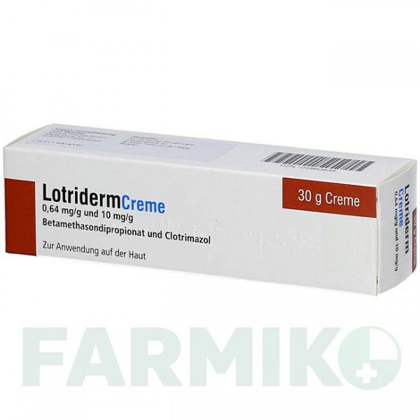 ЛОТРИДЕРМ (LOTRIDERM) крем 30 г - Имидазол-триазол, Кортикостероид AXICORP PHARMA