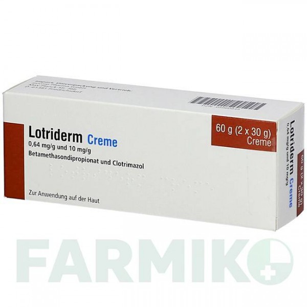 ЛОТРИДЕРМ (LOTRIDERM) крем 60 г - Имидазол-триазол, Кортикостероид AXICORP PHARMA