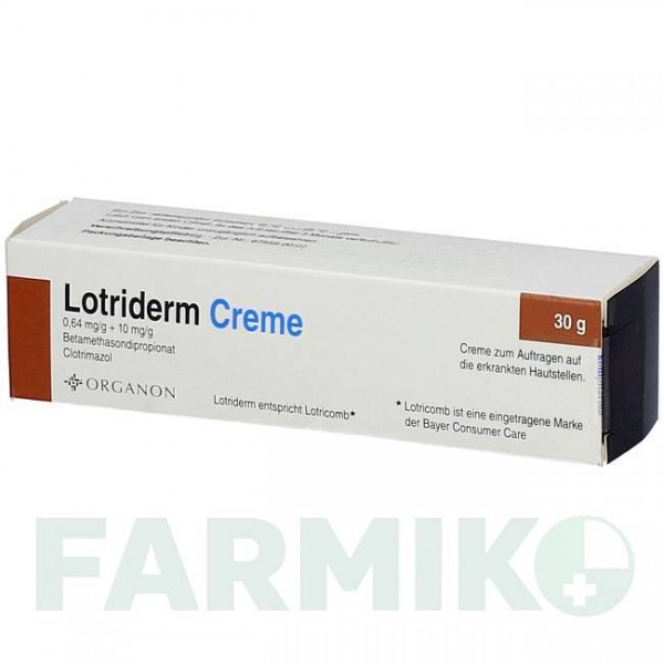 ЛОТРИДЕРМ (LOTRIDERM) крем 30 г - Імідазол-триазол, Кортикостероїд KOHLPHARMA
