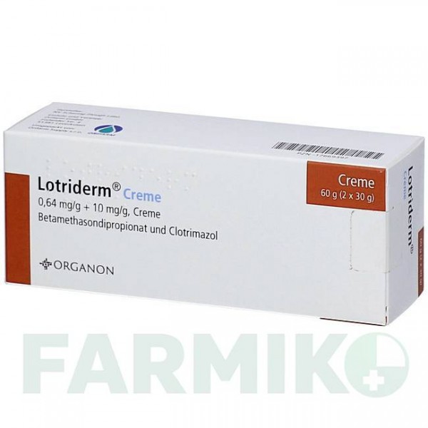 ЛОТРИДЕРМ (LOTRIDERM) крем 30 г - Имидазол-триазол, Кортикостероид ORIFARM