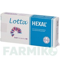ЛОТТА (LOTTA) 0,125 мг/0,03 мг таблетки 3x21 шт - Левоноргестрел, Этинилэстрадиол HEXAL