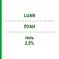 ЛУАН (LUAN) 2,5% гель 15 г - Активные вещества MOLTENI