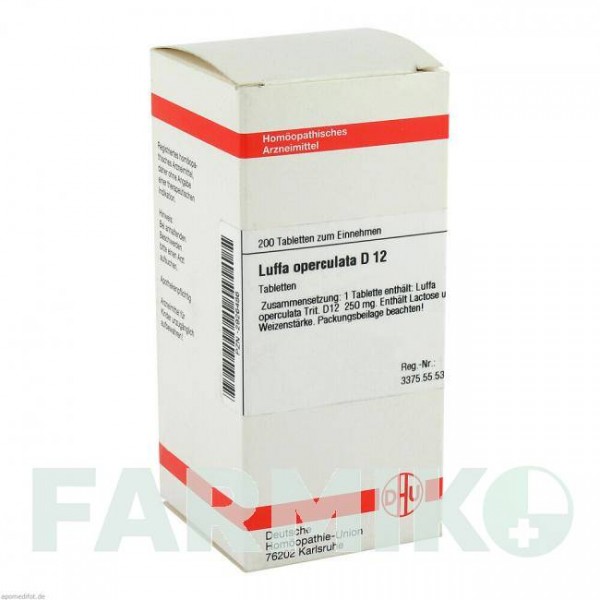 ЛЮФФА ОПЕРКУЛАТА (LUFFA OPERCULATA) D 12 таблетки 200 шт - Гомеопатия DHU