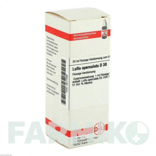 ЛЮФФА ОПЕРКУЛАТА (LUFFA OPERCULATA) D 30 раствор 20 мл - Гомеопатия DHU