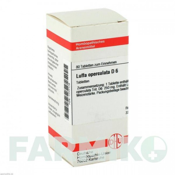 ЛЮФФА ОПЕРКУЛАТА (LUFFA OPERCULATA) D 6 таблетки 80 шт - Гомеопатия DHU