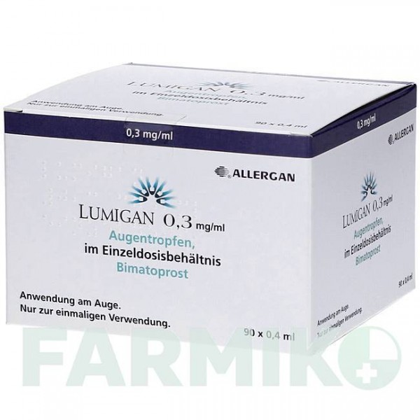 ЛУМИГАН (LUMIGAN) 0,3 мг/мл капли 90x0,4 мл - Биматопрост 1 0 1 CAREFARM
