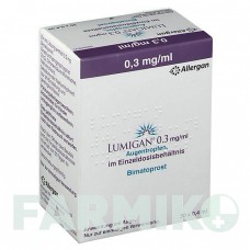 ЛУМІГАН (LUMIGAN) 0,3 мг/мл краплі 30x0,4 мл - Біматопрост ABBVIE