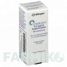 ЛУМИГАН (LUMIGAN) 0,3 мг/мл капли 1x3 мл - Биматопрост EMRA-MED