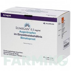 ЛУМИГАН (LUMIGAN) 0,3 мг/мл капли 90x0,4 мл - Биматопрост EMRA-MED