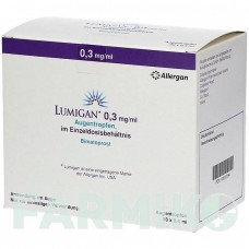ЛУМИГАН (LUMIGAN) 0,3 мг/мл капли 90x0,4 мл - Биматопрост KOHLPHARMA