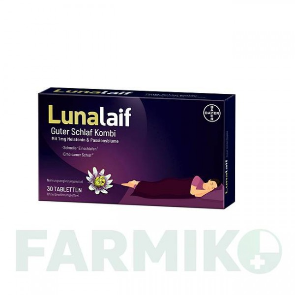 ЛУНАЛАЙФ (LUNALAIF) таблетки 30 шт - Активні речовини BAYER